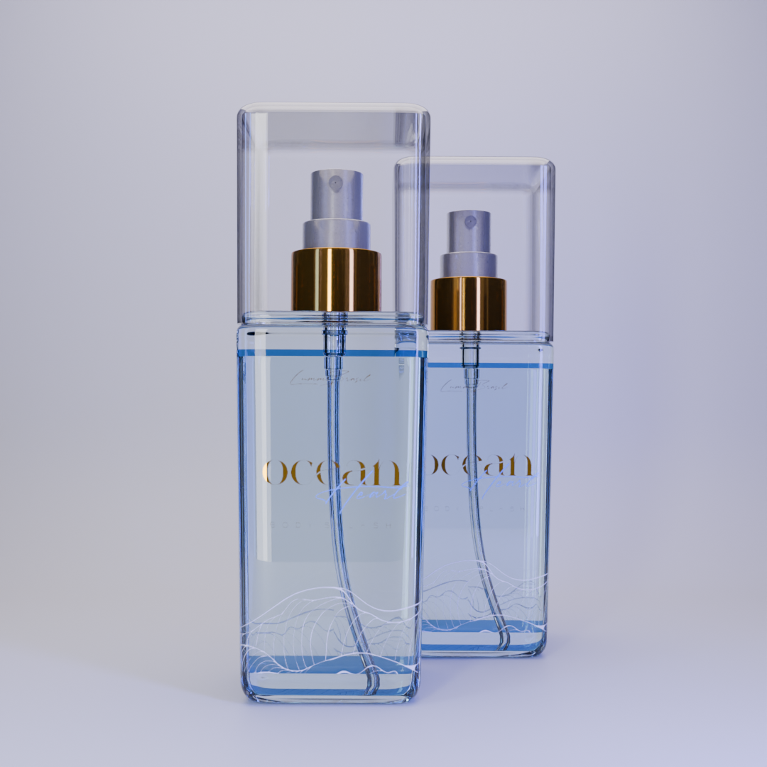 Body Splash Ocean Heart