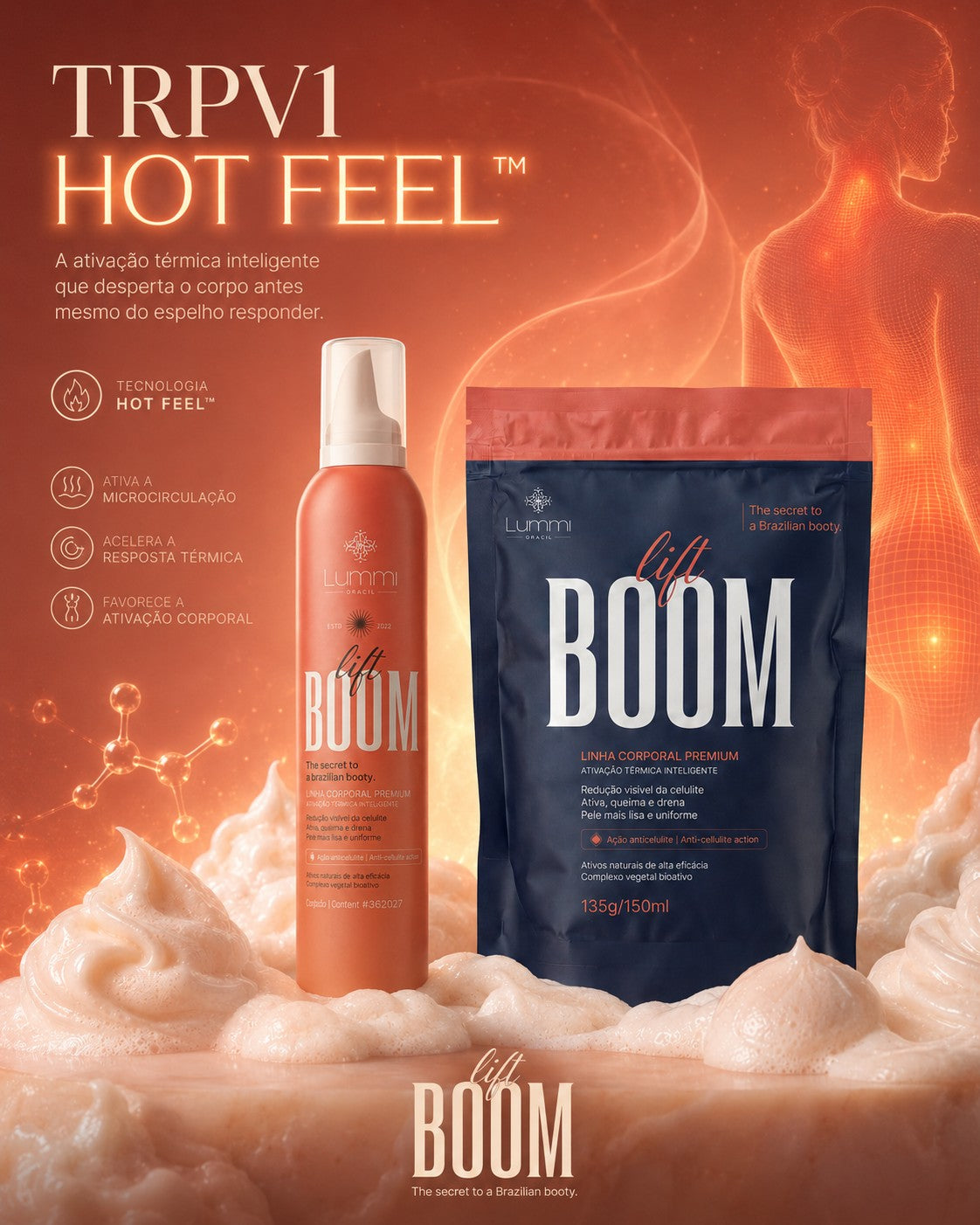 LiftBoom Celulit — Mousse Termogênico Hot Feel® - imagem 2