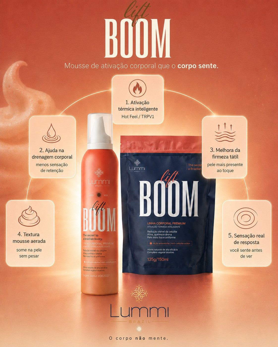 LiftBoom Celulit — Mousse Termogênico Hot Feel® - imagem 4